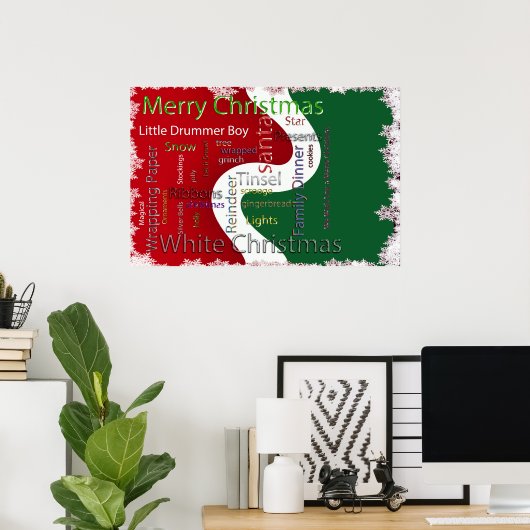 Weihnachtsworte Poster (Heimbüro)