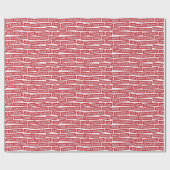 Weihnachtsworte Rot und Weißes Umschlagpapier Geschenkpapier (Flach)