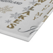 Weihnachtsworte Schneidebrett (Ecke)