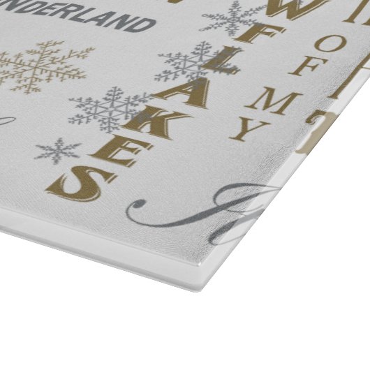 Weihnachtsworte Schneidebrett (Ecke)