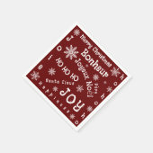 Weihnachtsworte Serviette (Ecke)