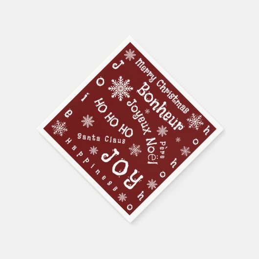Weihnachtsworte Serviette (Ecke)