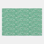 Weihnachtswörter Grüne Umschlagpapier Blätter (Vorderseite)