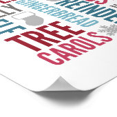 Weihnachtswörter Holiday Poster-Zeichen Poster (Ecke)