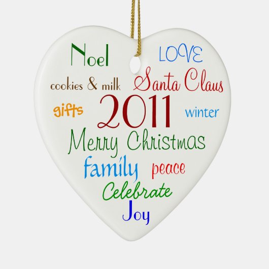 Weihnachtswörter Personalisierte Ornamente (Rechts)