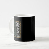 Weihnachtswörter Tree Einzigartiges Urlaubsdesign Kaffeetasse (Vorderseite Links)