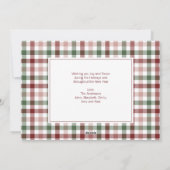 Weihnachtswörter Weihnachtsfotokarte Feiertagskarte (Rückseite)