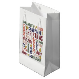 Weihnachtswörter Weihnachtsgeschenk-Tasche Kleine Geschenktüte