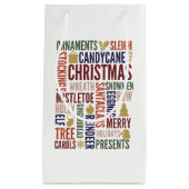 Weihnachtswörter Weihnachtsgeschenk-Tasche Kleine Geschenktüte (Vorderseite)