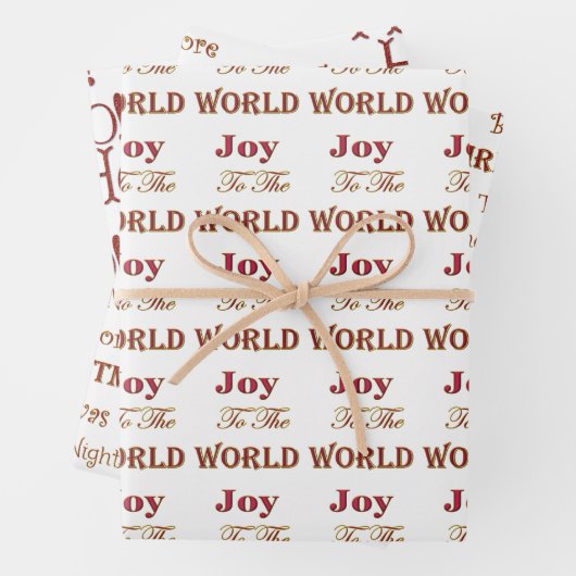 Weihnachtswortkunst Geschenkpapier Set (Beispiel)