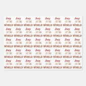 Weihnachtswortkunst Geschenkpapier Set (Vorderseite)