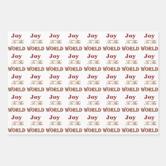 Weihnachtswortkunst Geschenkpapier Set (Vorderseite)