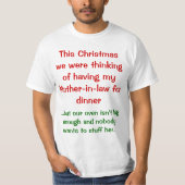 Weihnachtswortspiel - Schwiegermutter T-Shirt (Vorderseite)