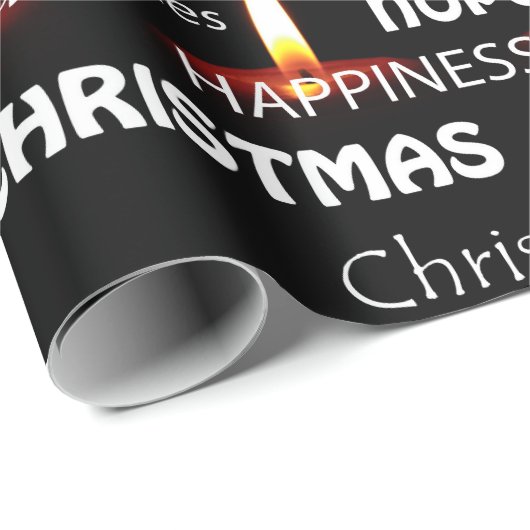 Weihnachtswortwrapping Paper Geschenkpapier (Rolleneckpunkt)
