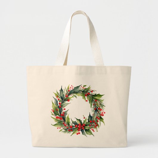 Weihnachtswraath Classic Tote Bag Jumbo Stoffbeutel (Vorne)