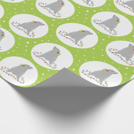 Weihnachtswrackpapier für niedliches Siegel Geschenkpapier