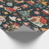 Weihnachtswrapping Paper 10 cm x 2,5 m Geschenkpapier (Ecke)