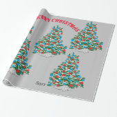 Weihnachtswrapping Paper, 1,50 cm x 2,5 m, Geschenkpapier (Ungerollt)