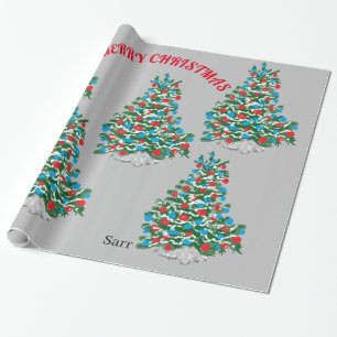 Weihnachtswrapping Paper, 1,50 cm x 2,5 m, Geschenkpapier