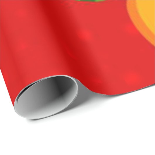 Weihnachtswrapping Paper African Elf Geschenkpapier (Rolleneckpunkt)