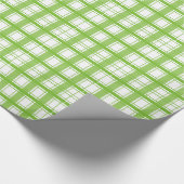 Weihnachtswrapping Paper Apple Green Kariert Geschenkpapier (Ecke)