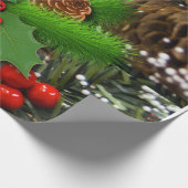 Weihnachtswrapping Paper Candle Geschenkpapier (Ecke)