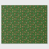 Weihnachtswrapping Paper - Classic Green B Geschenkpapier (Flach)