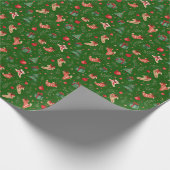Weihnachtswrapping Paper - Classic Green B Geschenkpapier (Ecke)
