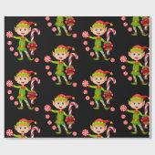 Weihnachtswrapping Paper Elf Geschenkpapier (Flach)