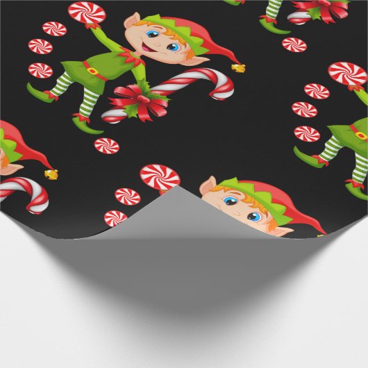 Weihnachtswrapping Paper Elf Geschenkpapier (Ecke)