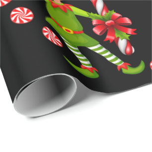 Weihnachtswrapping Paper Elf Geschenkpapier
