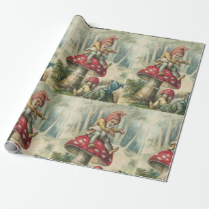 Weihnachtswrapping Paper Elf Geschenkpapier