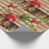 Weihnachtswrapping Paper Elf Geschenkpapier (Ecke)