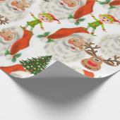 Weihnachtswrapping Paper Elf Geschenkpapier (Ecke)