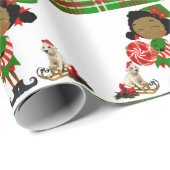 Weihnachtswrapping Paper Elf Geschenkpapier (Rolleneckpunkt)