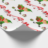 Weihnachtswrapping Paper Elf Geschenkpapier (Ecke)