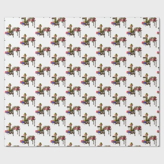 Weihnachtswrapping Paper Elf Geschenkpapier (Flach)