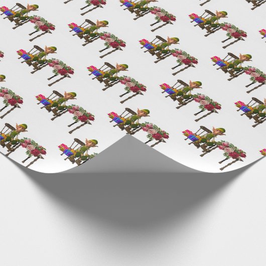 Weihnachtswrapping Paper Elf Geschenkpapier (Ecke)