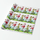 Weihnachtswrapping Paper Elf Geschenkpapier (Ungerollt)