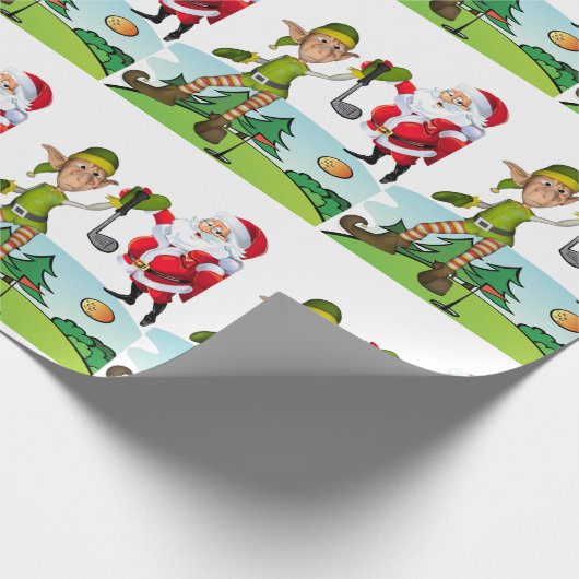 Weihnachtswrapping Paper Elf Geschenkpapier (Ecke)