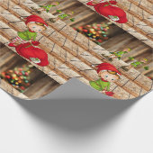 Weihnachtswrapping Paper Elf Geschenkpapier (Ecke)