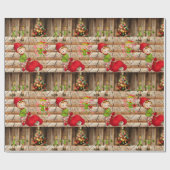 Weihnachtswrapping Paper Elf Geschenkpapier (Flach)
