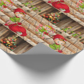 Weihnachtswrapping Paper Elf Geschenkpapier (Ecke)
