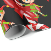 Weihnachtswrapping Paper Elf Geschenkpapier (Rolleneckpunkt)
