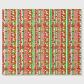 Weihnachtswrapping Paper Elf Geschenkpapier (Flach)