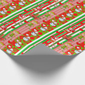 Weihnachtswrapping Paper Elf Geschenkpapier (Ecke)