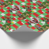 Weihnachtswrapping Paper Elf Geschenkpapier (Ecke)