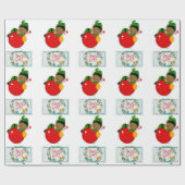 Weihnachtswrapping Paper Elf Geschenkpapier (Flach)