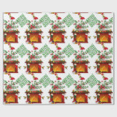 Weihnachtswrapping Paper Elf Geschenkpapier (Flach)