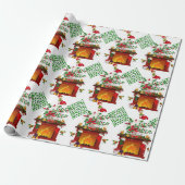 Weihnachtswrapping Paper Elf Geschenkpapier (Ungerollt)